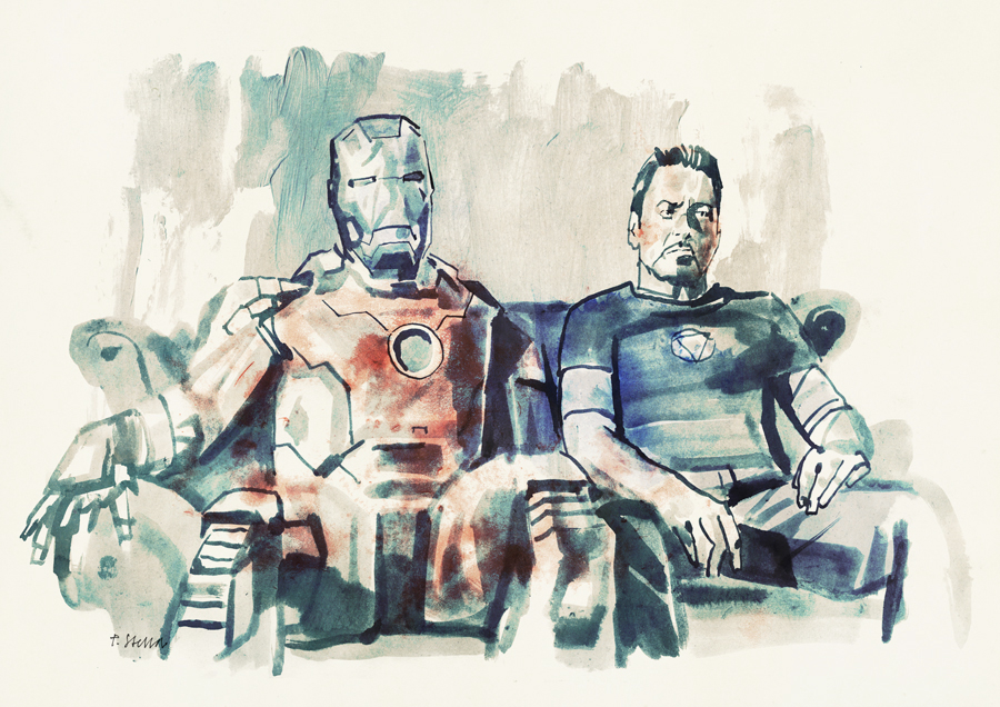 900x636 Out Of The Wormhole Trauma And The Self In Iron Man Bright - Iron Man 3 Drawing