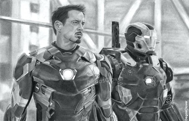 771x496 draw iron man how to draw iron man - Iron Man 3 Drawing