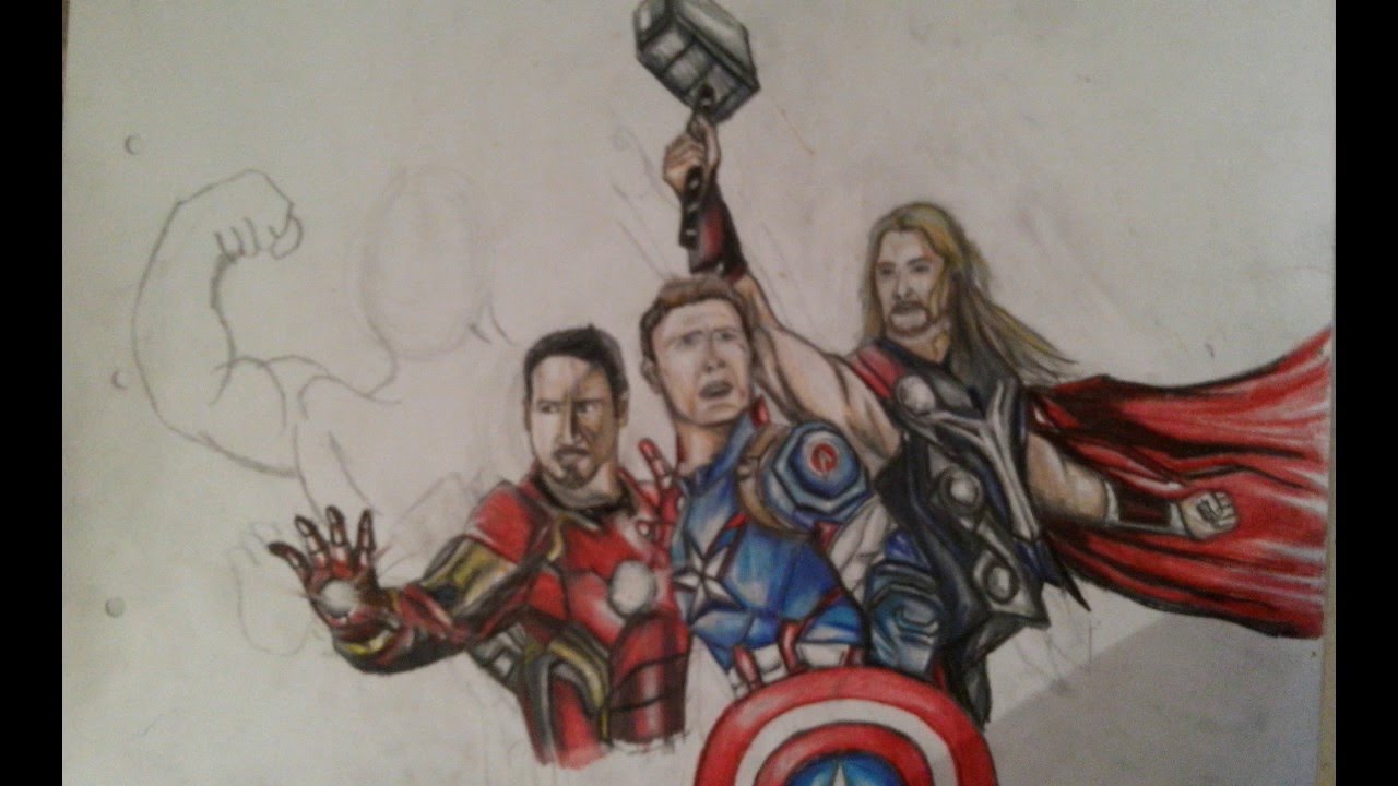 1280x720 How To Draw The Avengers Step - Iron Man 3 Drawing