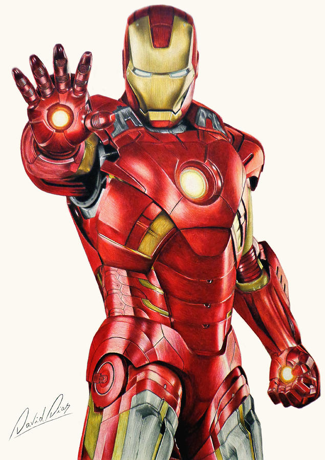 635x900 Iron Man Drawing - Iron Man Drawing