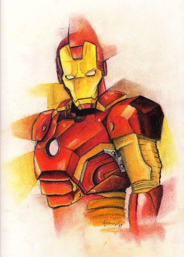 375x523 Ironman Sketch Drawing - Iron Man Drawing