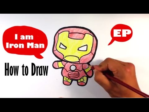 480x360 How To Draw Cute Iron Man - Iron Man Drawing Easy