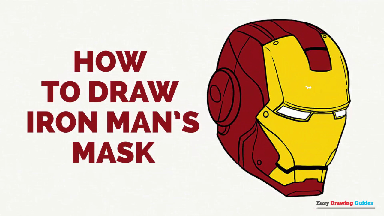 1280x720 How To Draw Iron Man's Mask In A Few Easy Steps Drawing Tutorial - Iron Man Drawing Easy