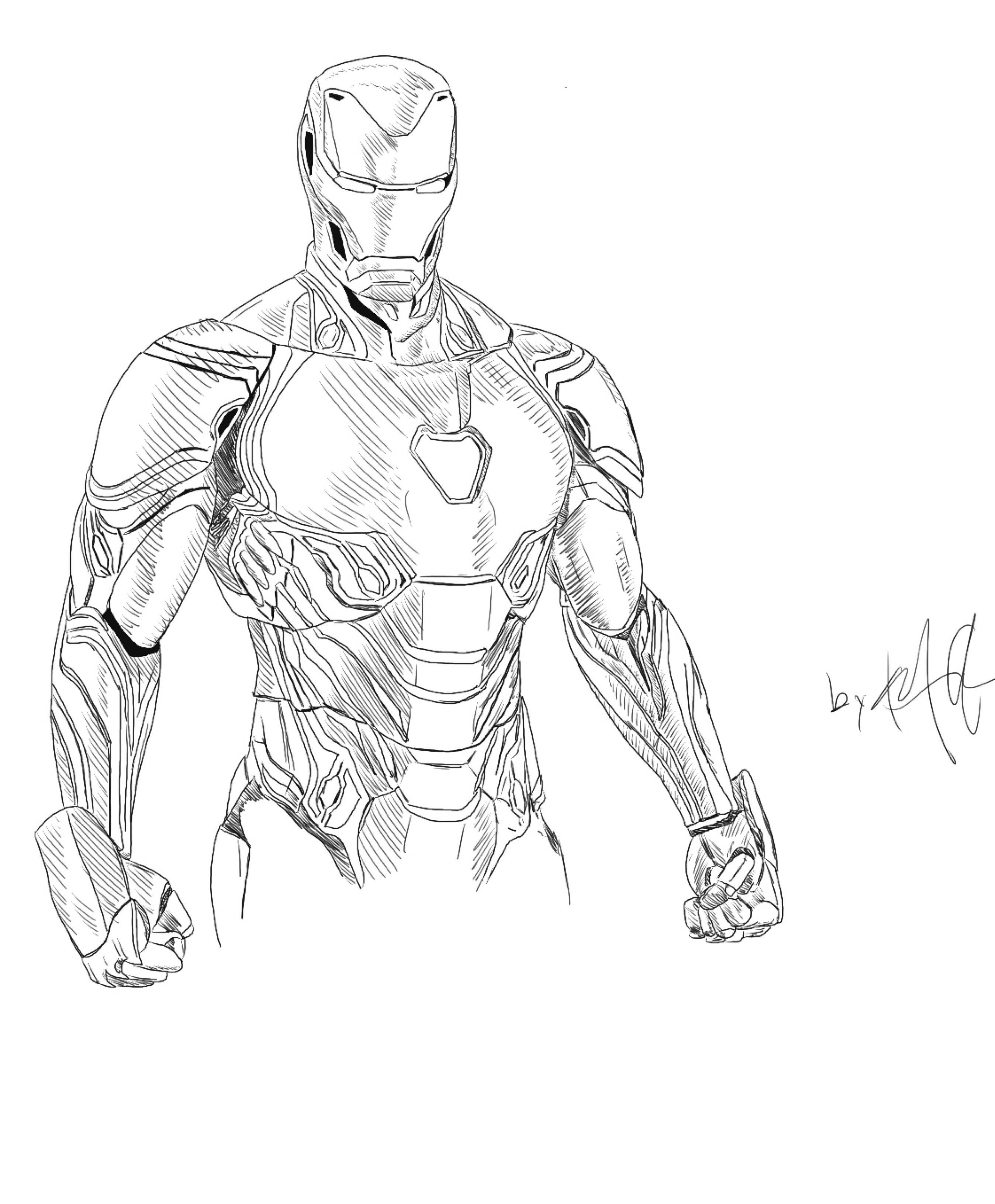 Iron Man Drawing Easy At Paintingvalley Com Explore Collection