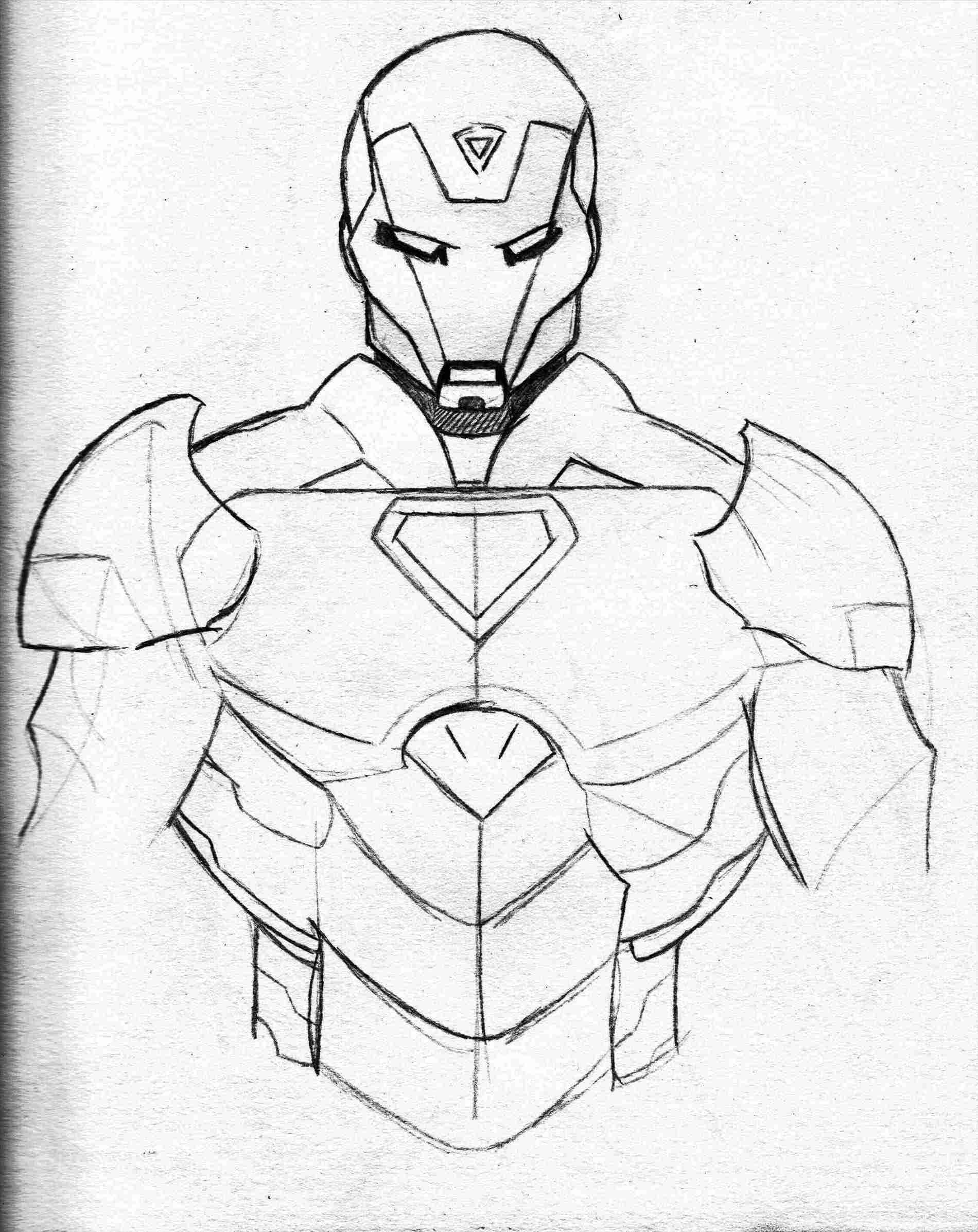 Iron Man Drawing In Pencil at Explore collection
