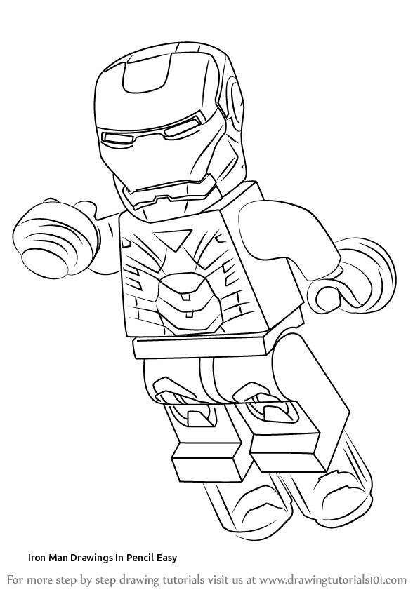 598x844 Iron Man Drawings In Pencil Easy Superheroes Drawing - Iron Man Drawing In Pencil