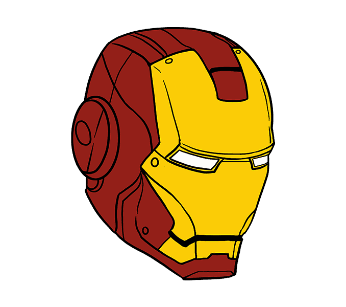 678x600 How To Draw Iron Man - Iron Man Easy Drawing