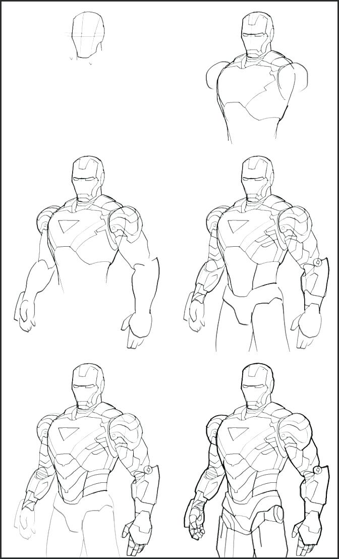 672x1108 draw iron man how to draw iron man mask beautiful how to draw iron - Iron Man Easy Drawing
