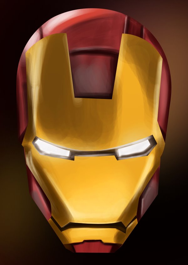 600x846 Learn How To Draw Iron Man's Helmet - Iron Man Easy Drawing