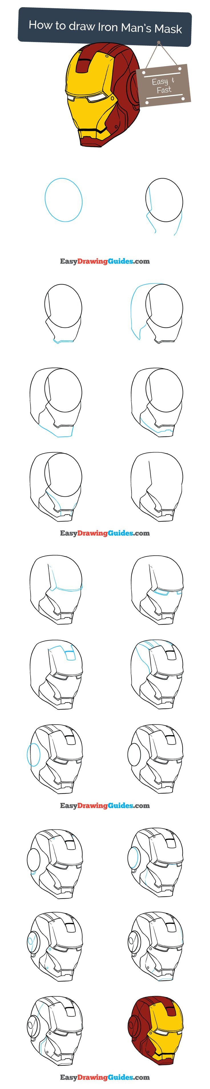 736x3810 easy way to draw iron man iron man suit drawing - Iron Man Easy Drawing