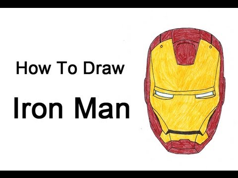 480x360 How To Draw Iron Man - Iron Man Face Drawing