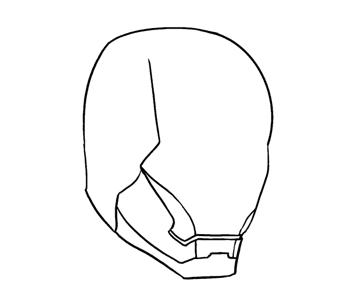 678x600 How To Draw Iron Man In A Few Easy Steps Easy Drawing Guides - Iron Man Face Drawing