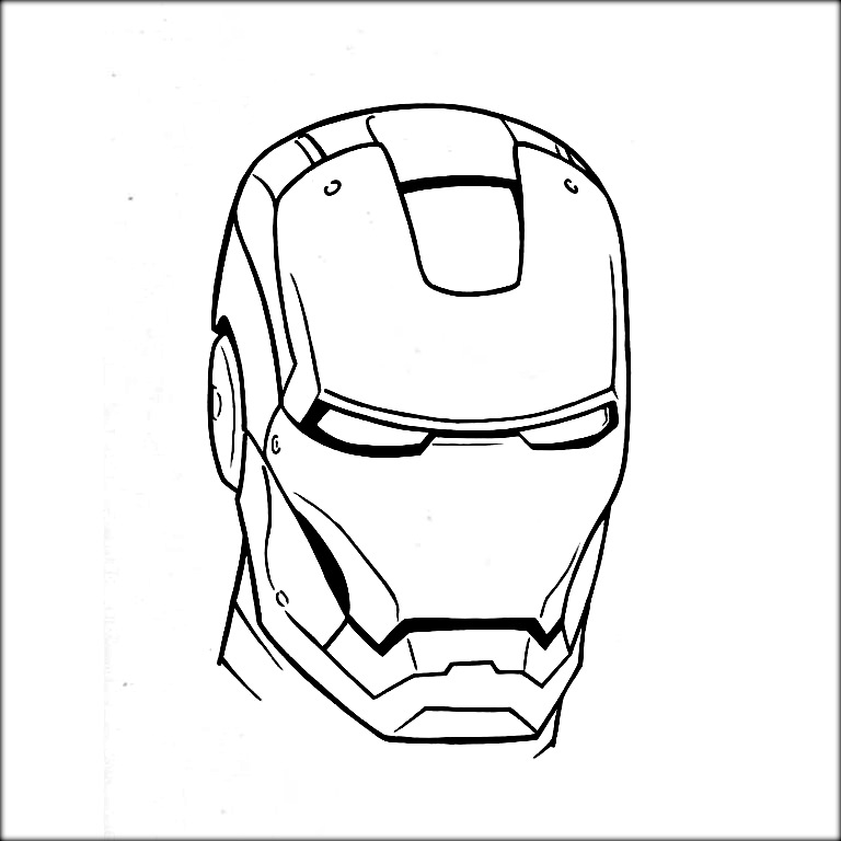 Iron Man Face Drawing At Paintingvalleycom Explore