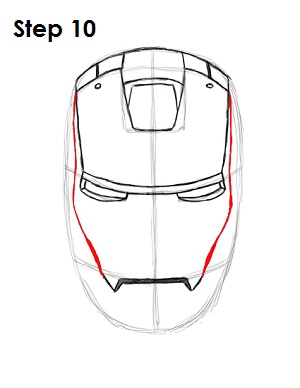 300x388 Home - Iron Man Face Drawing