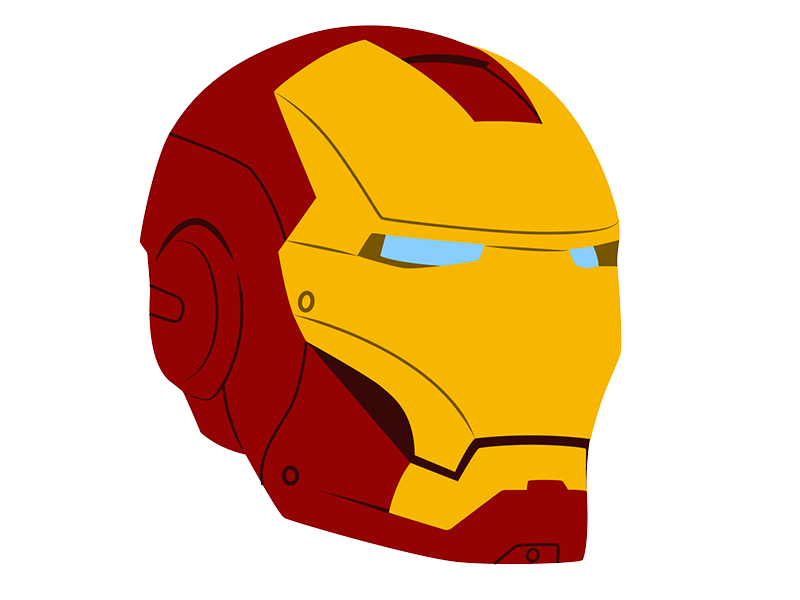 800x600 Iron Man Head Clipart Great Free Clipart, Silhouette, Coloring - Iron Man Head Drawing