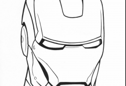 250x170 Iron Man Helmet Draw - Iron Man Head Drawing