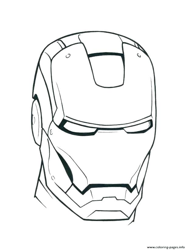 Iron Man Helmet Drawing at PaintingValley.com | Explore collection of ...