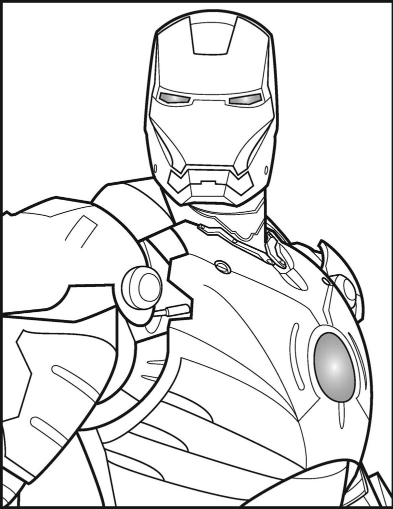 Iron Man Line Drawing at PaintingValley.com | Explore collection of ...