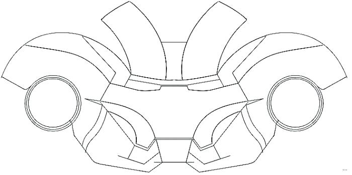 700x349 Iron Man Mask Drawing - Iron Man Line Drawing