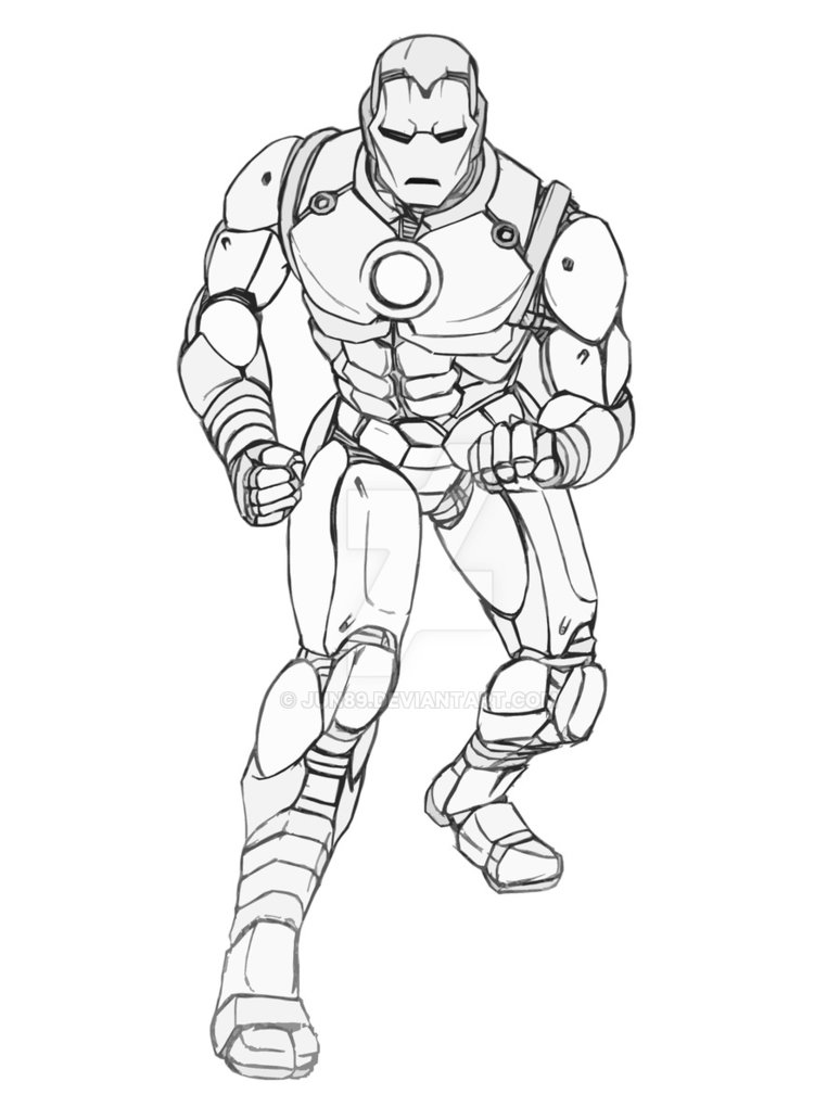 774x1032 Classic Iron Man - Iron Man Line Drawing