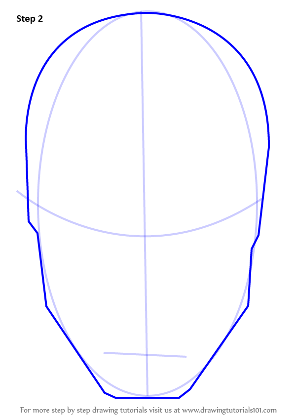600x846 Learn How To Draw Iron Man's Helmet - Iron Man Mask Drawing