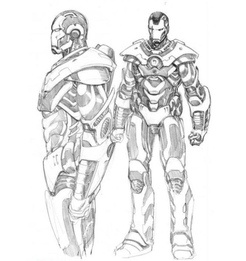 805x851 Iron Man Coloring Pages To Print Iron Man Outline Drawing - Iron Man Outline Drawing