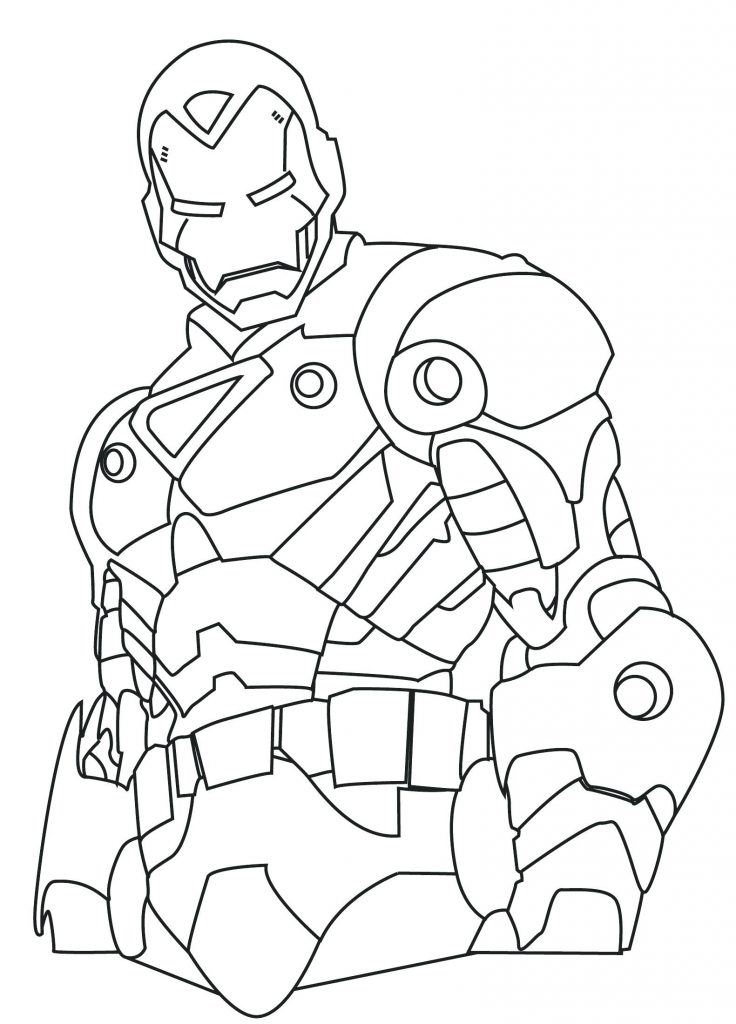 Iron Man Outline Drawing at PaintingValley.com | Explore collection of