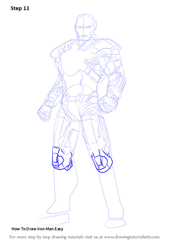 596x842 How To Draw Iron Man Easy Iron Man Suit Drawing - Iron Man Suit Drawing