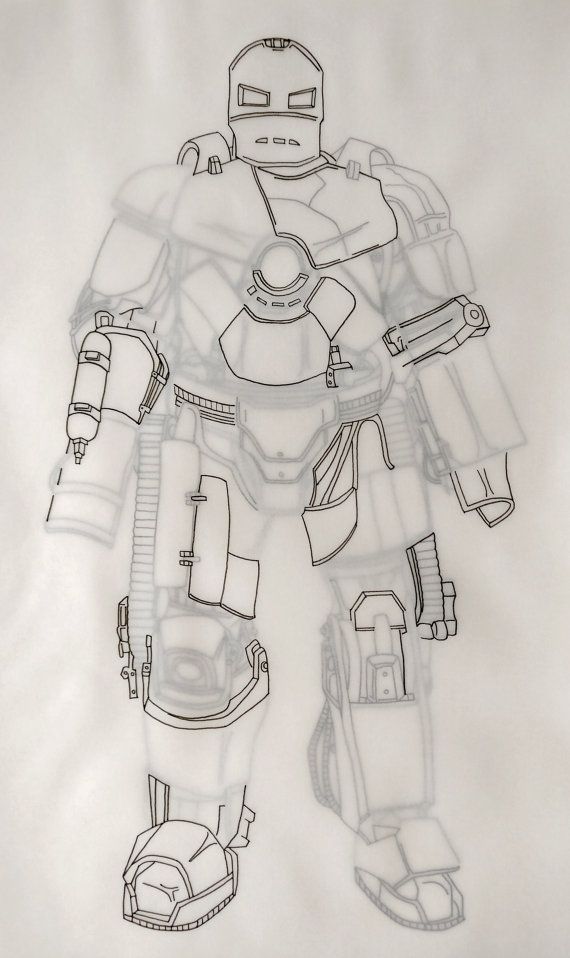 Iron Man Suit Drawing at PaintingValleycom Explore
