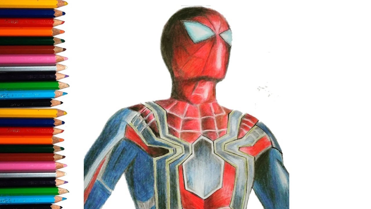 1280x720 Drawing Iron Spider - Iron Spider Drawing