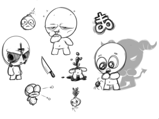 668x502 I'm Planning To Draw A Comic Based On The Binding Of Isaac - Isaac Drawing