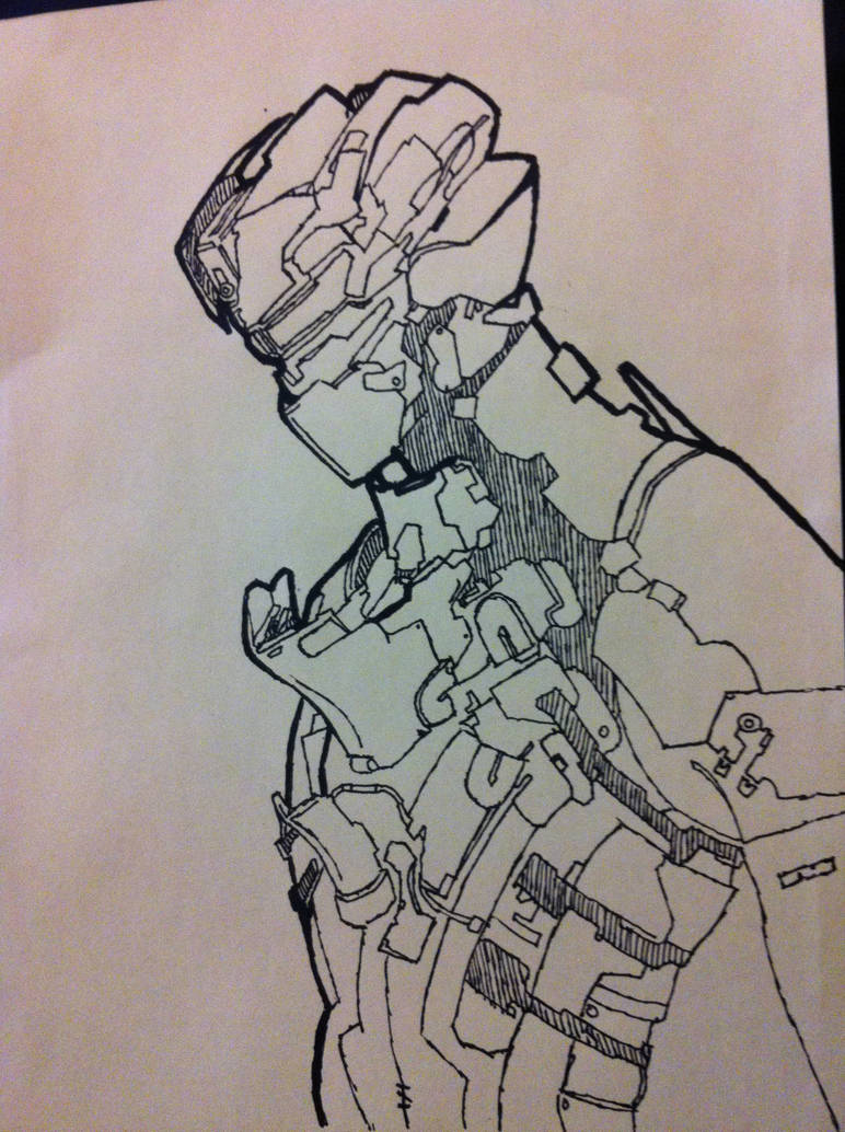 772x1034 Isaac Clarke, Dead Space, Drawing - Isaac Drawing
