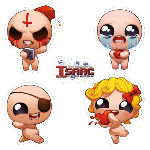 500x500 The Binding Of Isaac Rebirth - Isaac Drawing