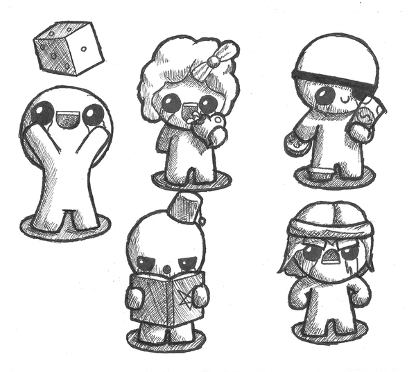 600x537 Binding Of Isaac! - Isaac Drawing