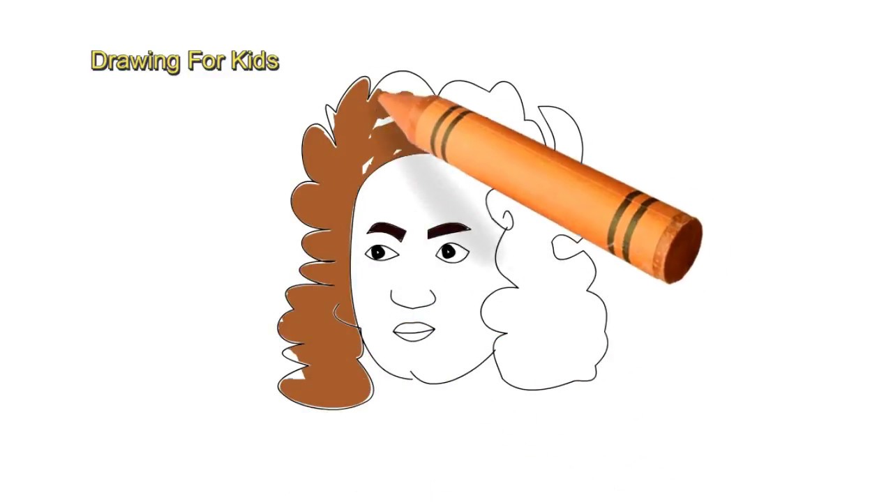 1280x720 how to draw isaac newton - Isaac Newton Drawing