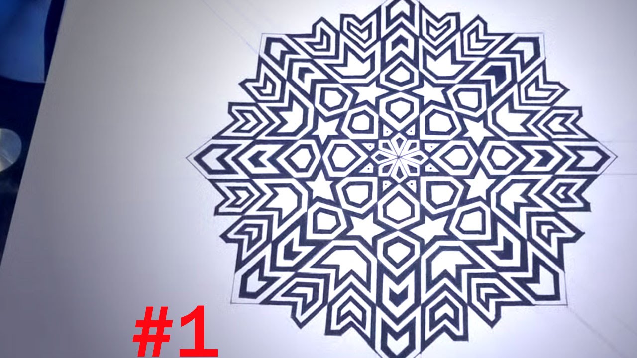 1280x720 how to draw islamic geometric patterns - Islamic Art Drawing