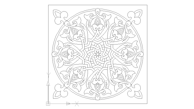 640x360 autocad drawing arabesque spain islamic art dwg - Islamic Art Drawing