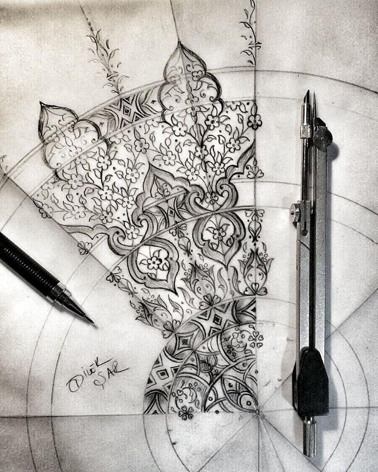 750x937 Tezhip - Islamic Art Drawing