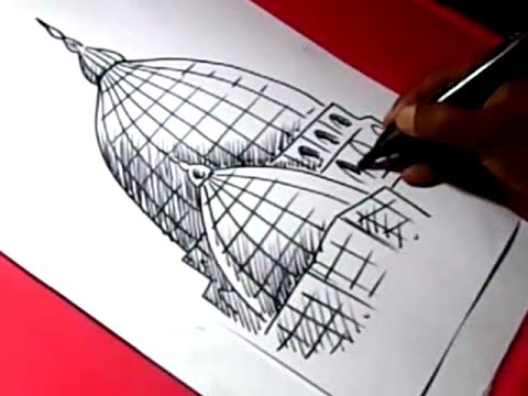 480x360 how to draw muslim masjid drawing step - Islamic Drawing