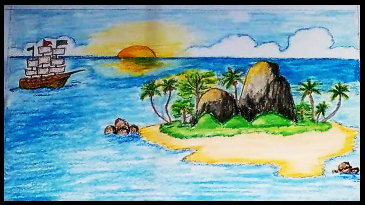 Кирпичные острова рисунок