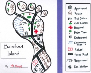 350x280 Barefoot Island - Island Map Drawing