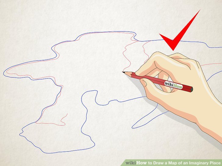 728x546 How To Draw A Map Of An Imaginary Place Steps - Island Map Drawing