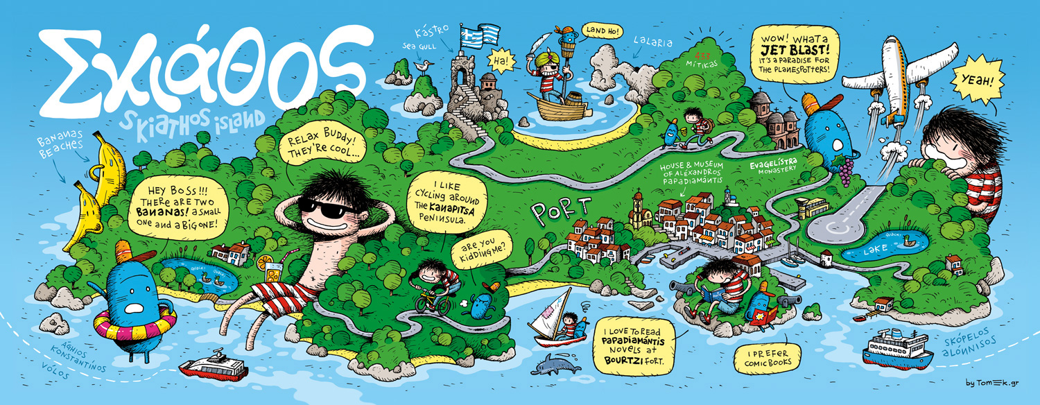 1500x584 Tomek And Other Things!!! Fooling Around The Skiathos Island! - Island Map Drawing