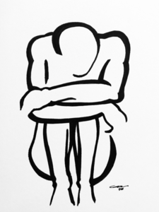 225x300 original pen ink drawing isolation the collective art design - Isolation Drawing