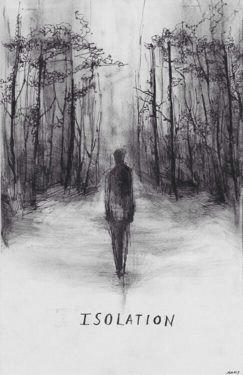 486x750 drawing black and white beautiful magic amazing shadow isolation - Isolation Drawing