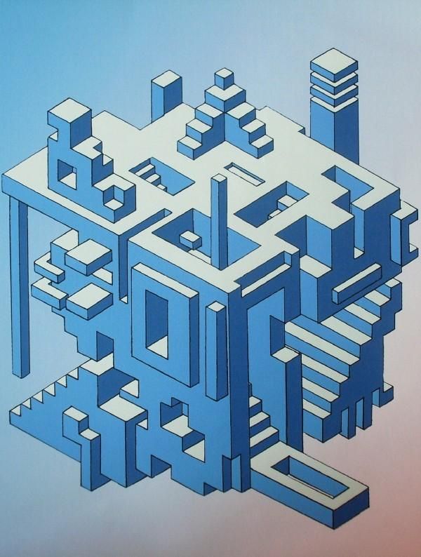 600x794 Isometric Cube - Isometric Cube Drawing