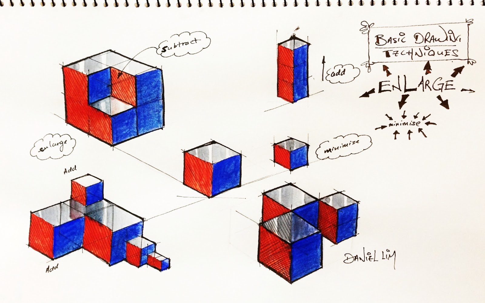 1600x1000 Design Journal Sos Drawing Basics - Isometric Cube Drawing