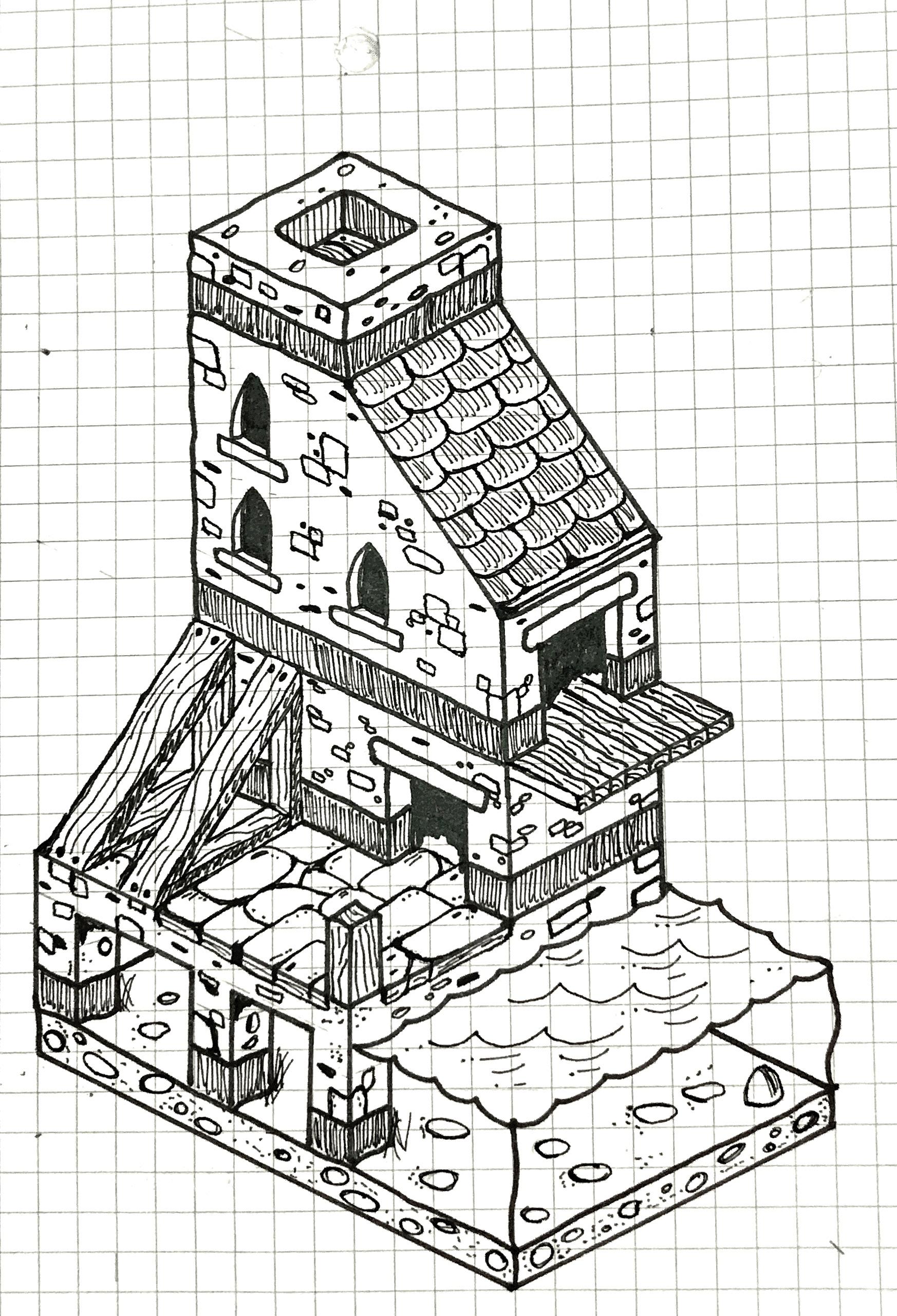 1746x2563 My Second Attempt - Isometric Drawing