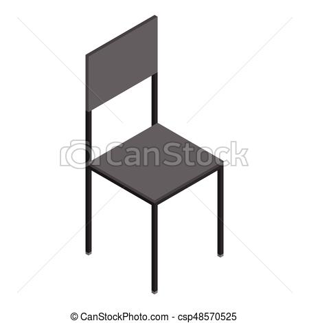 450x470 Isometric Wooden Chair Vector Illustration Isometric - Isometric Drawing Of A Chair