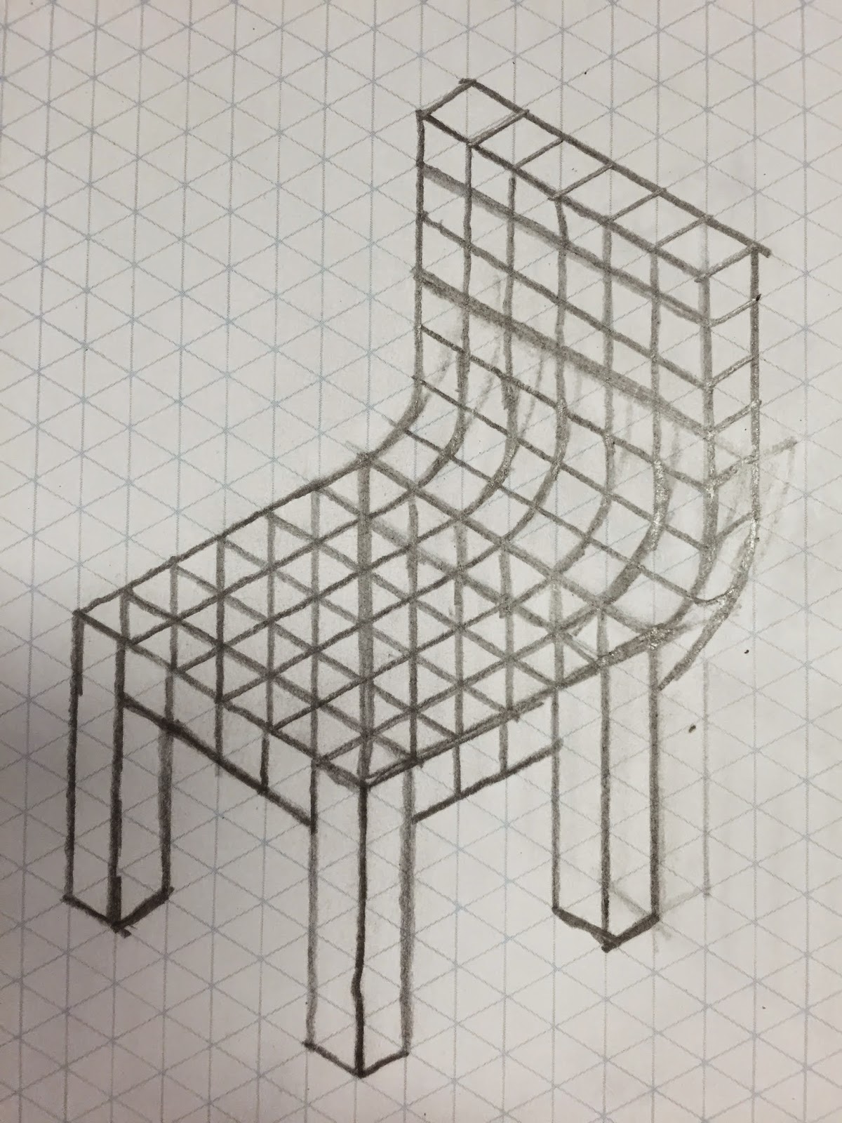Isometric Drawing Of A Chair at Explore collection